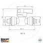 Preview: Stopcock 3/8 inch x 3/8 inch draw