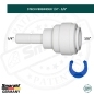 Preview: Fitting Adapter Verbindungsstück 1/4"- 3/8" Zoll -