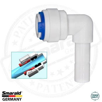 L - Fitting Adapter Connector 1/4 "Thread x 1/4" draw