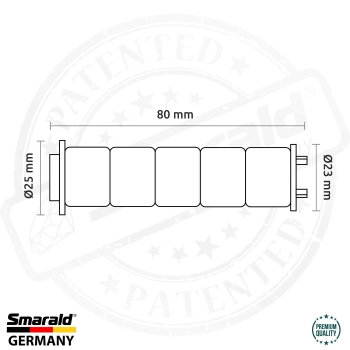 BWF-2-Stufen Brausefilter 80 mm Ø 24 mm Größe