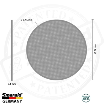 Smarald® Anti-clogging membrane for shower head  instalation