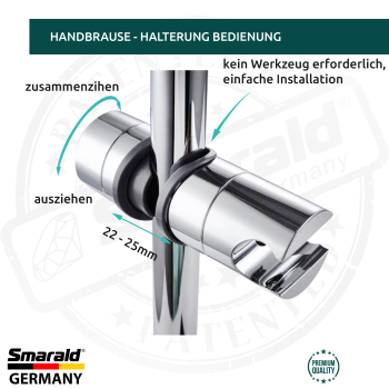 holder for shower fhead from smarald  operation