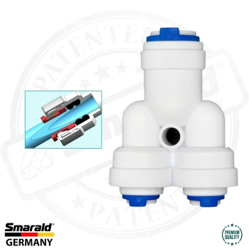 Y fitting adapter connector 3/8 inch thread × 1/4 inch installation drawing