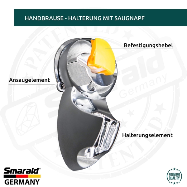 Duschhalterung mit Saugnapf von Smarald®
