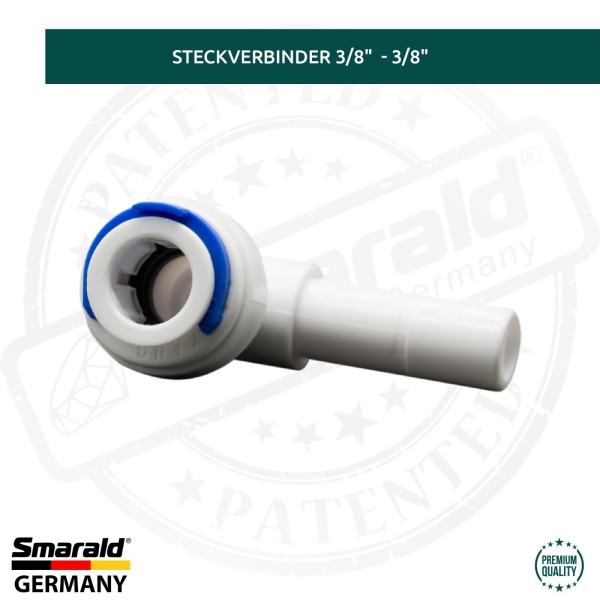 L - Fitting Adapter Connector 3/8" Thread x 3/8" front