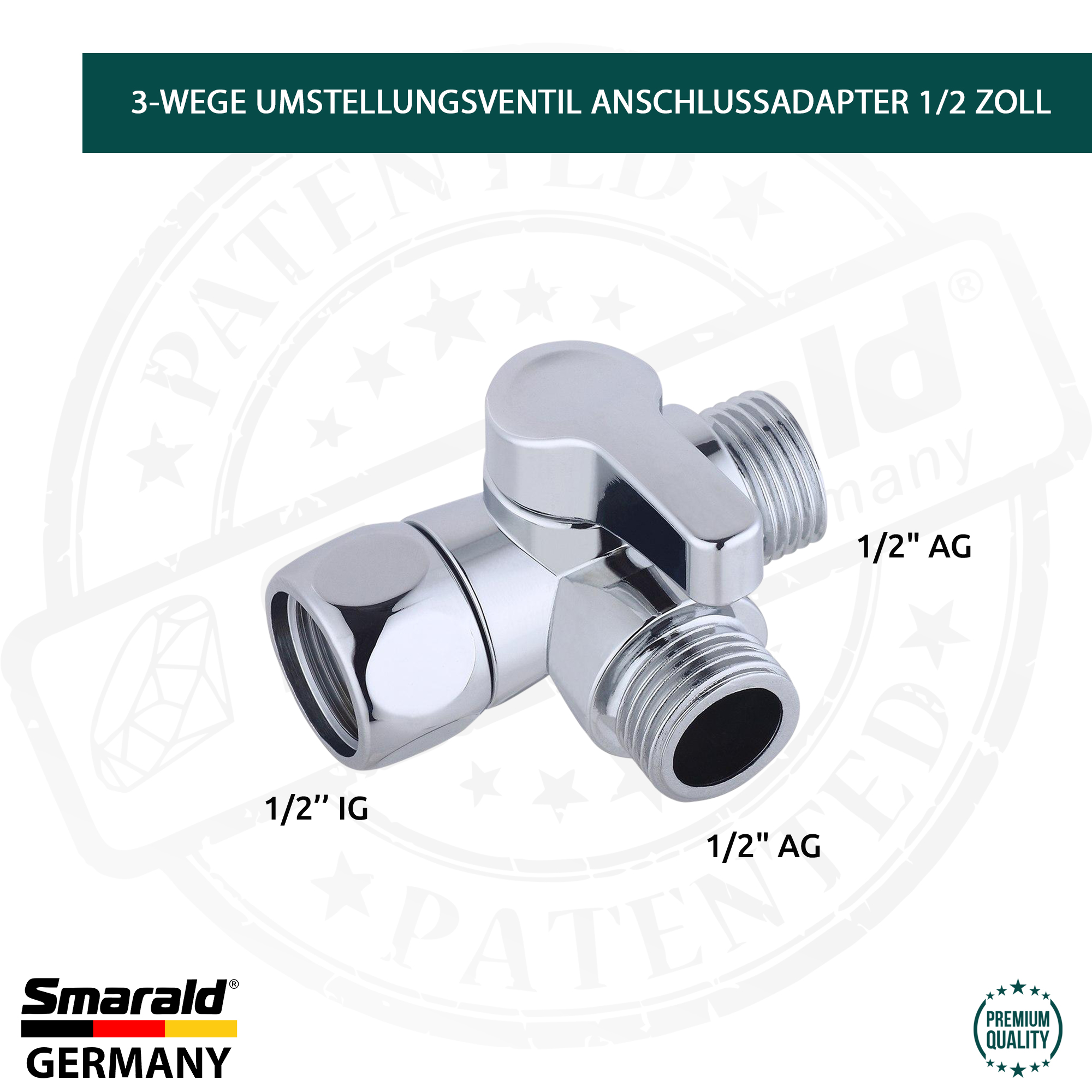 Bidet-Handbrause mit Hebel, Halter & Schlauch – Set