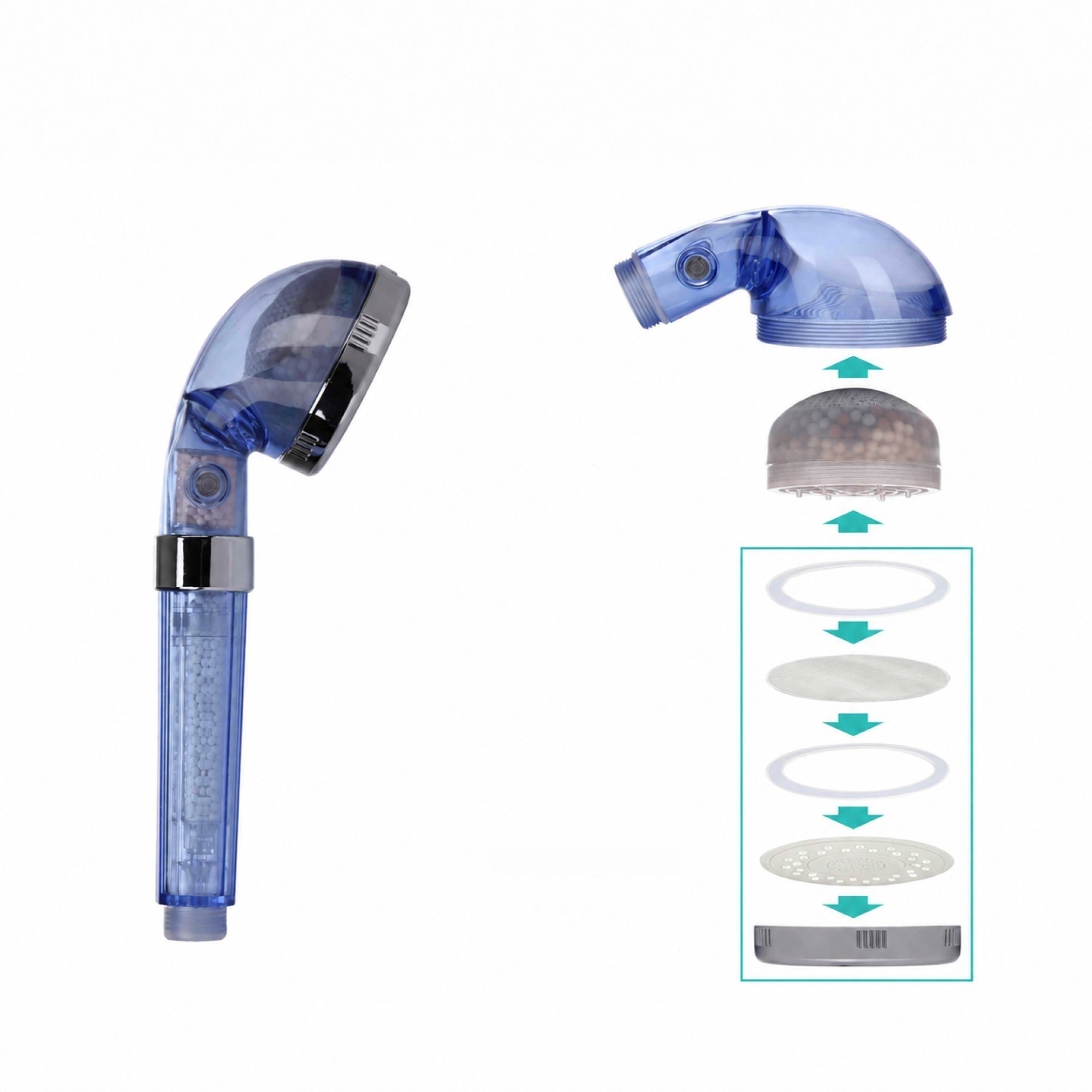Smarald® Wellnessbrause mit 3-stufigem Mineralfilter