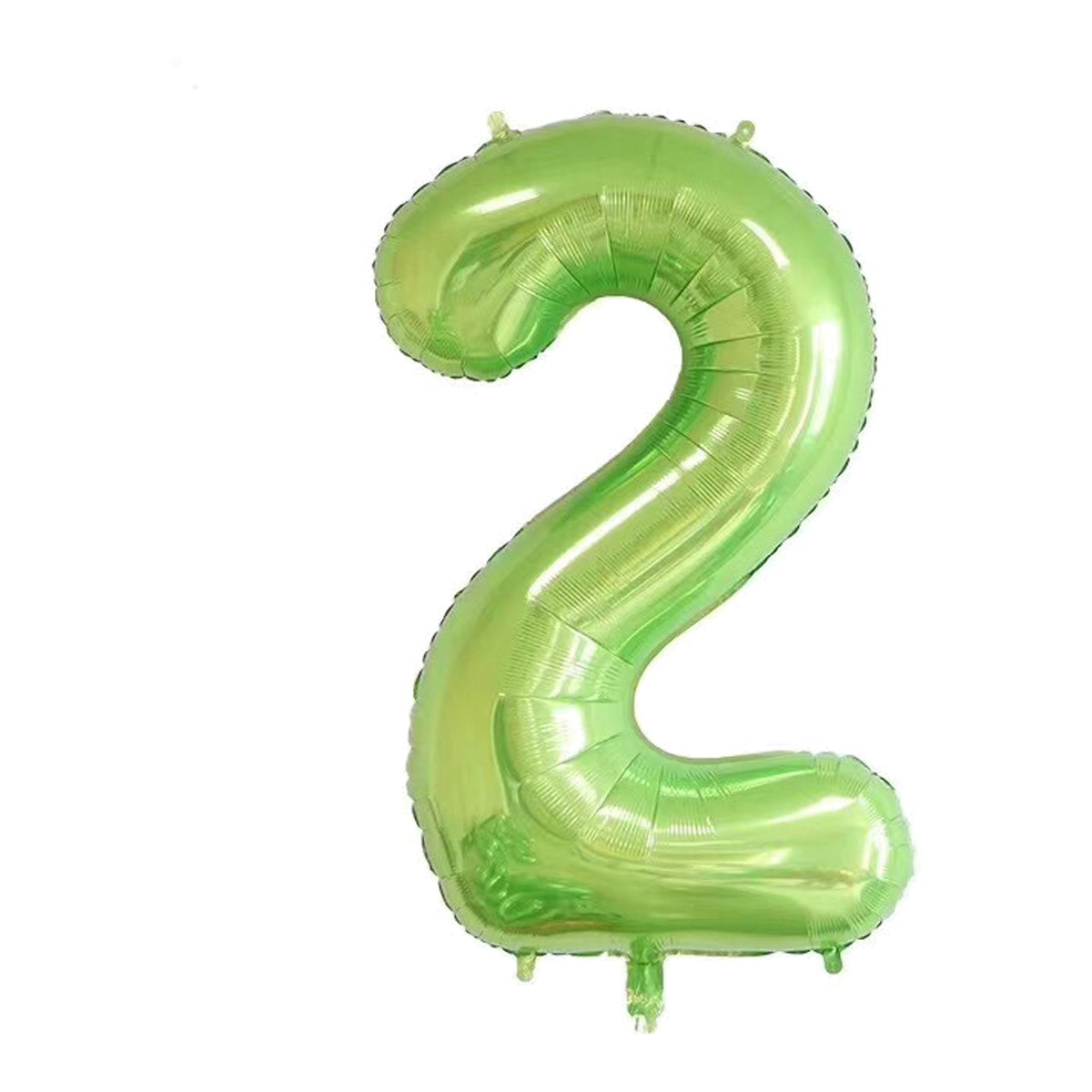 Folienballon Zahl 0–9, grün, XXL 90 cm