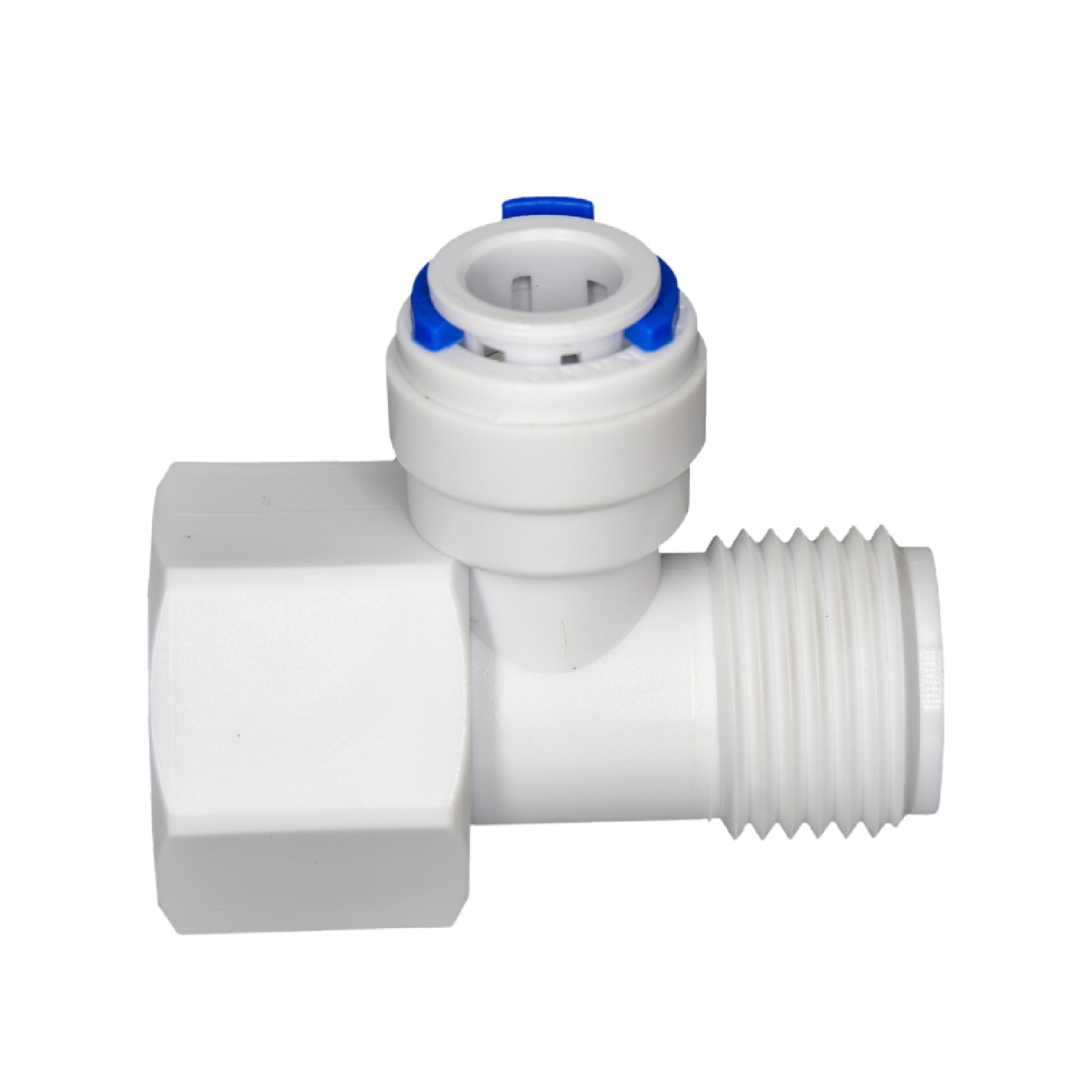 3-Wege-Adapter 1/2" mit Steckanschluss für Osmoseanlagen