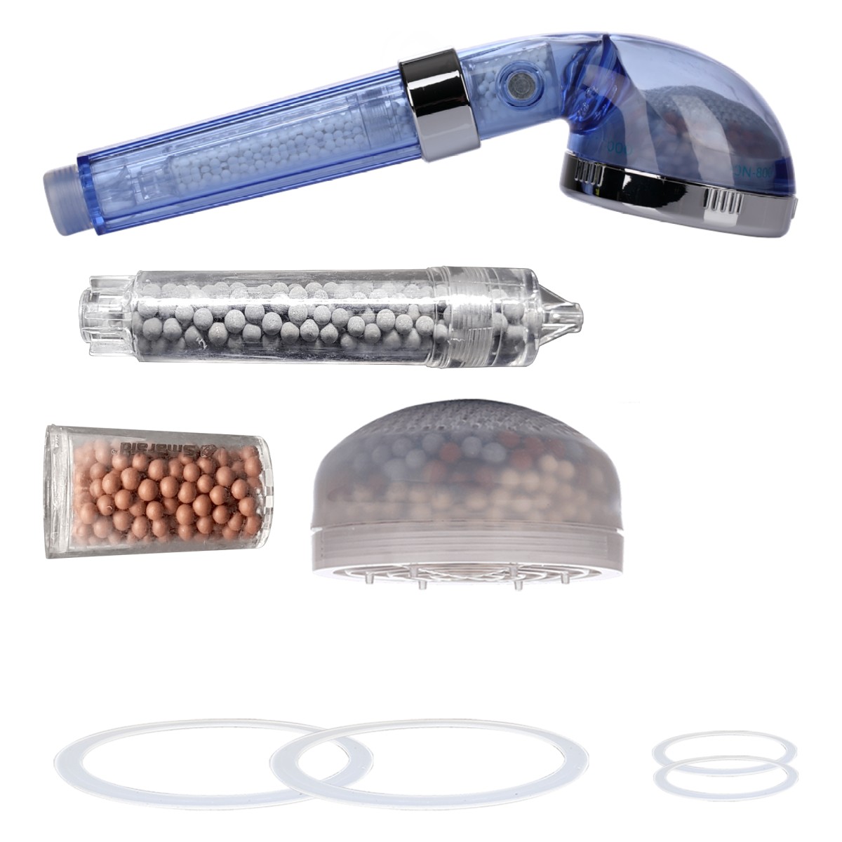 Smarald® Wellnessbrause + Ersatzfilterset (Spar-Set)