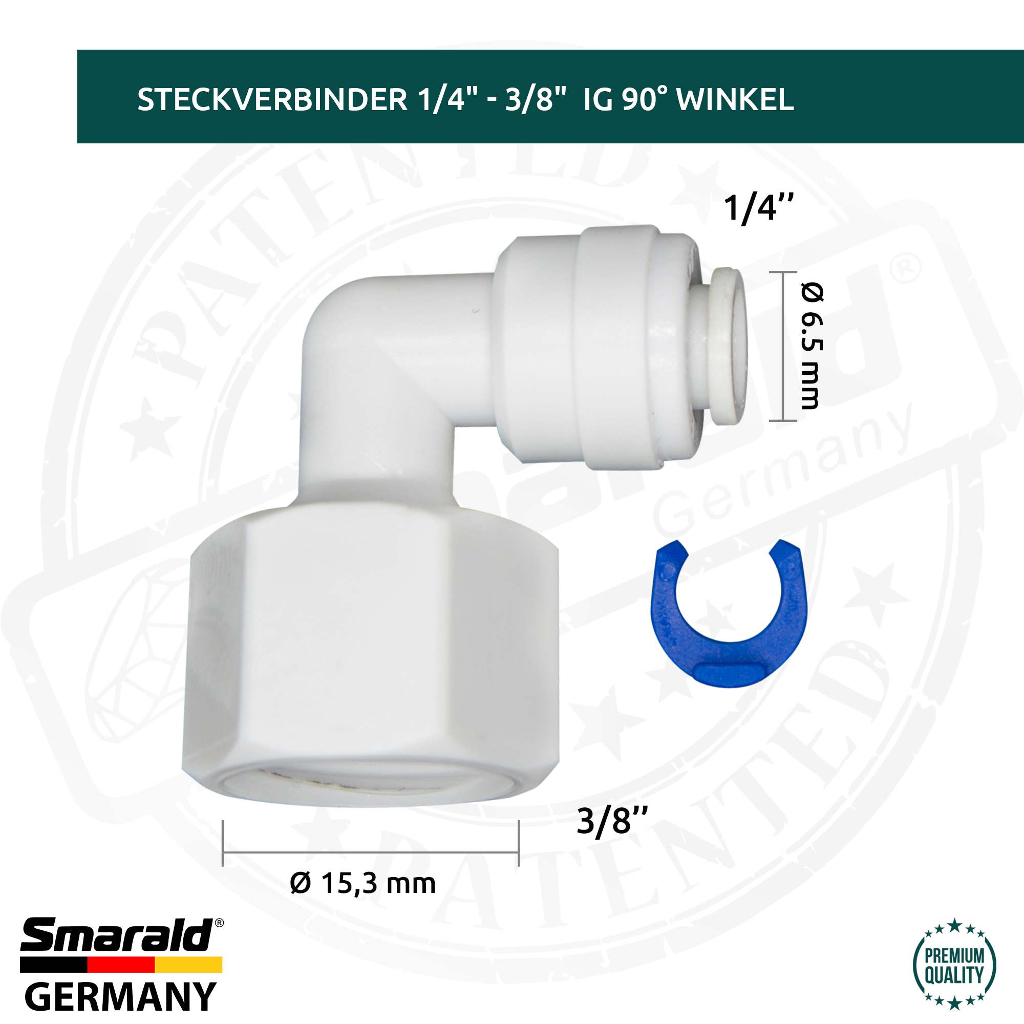 L-Steckverbinder Quick&Easy (Winkel 90°)