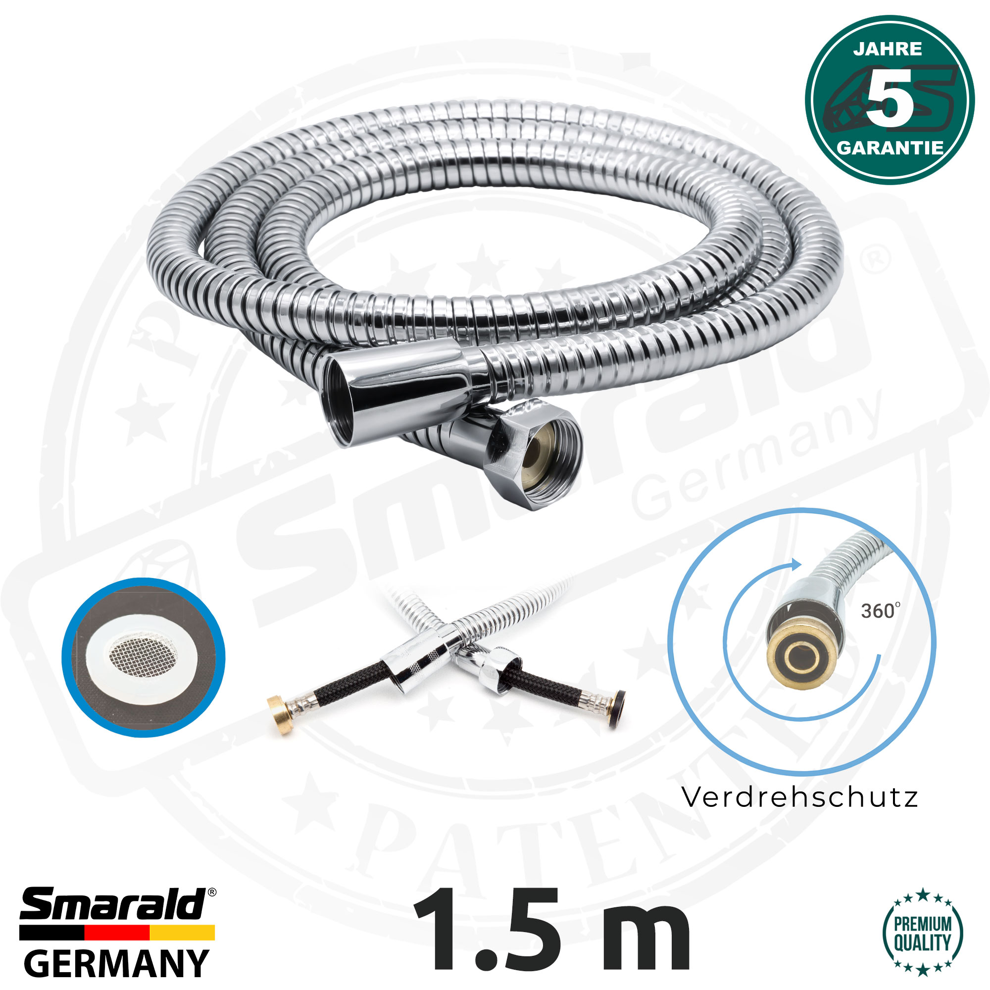 Bidet-Handbrause mit Hebel, Halter & Schlauch – Set