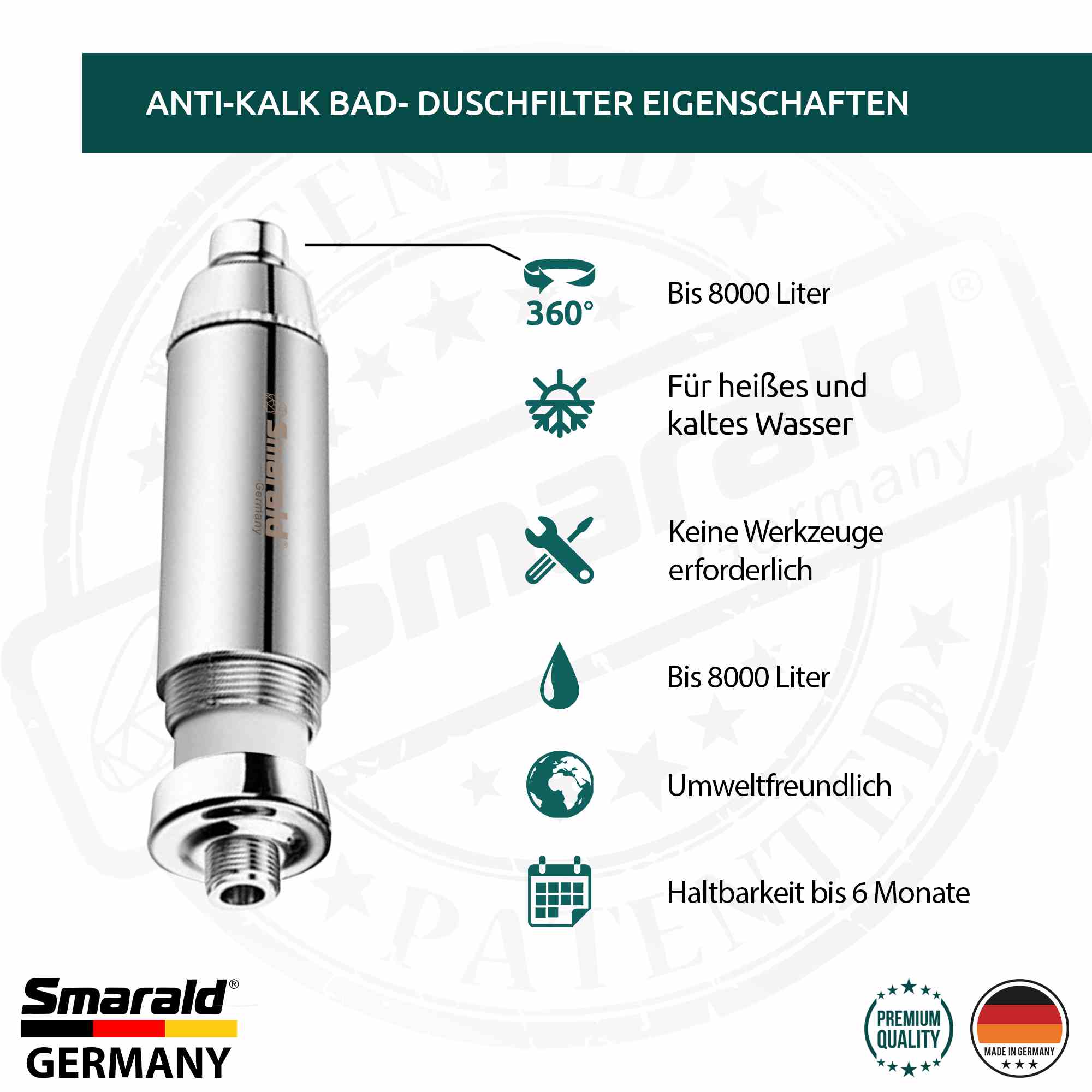 Anti-Kalk Duschfilter DF-003