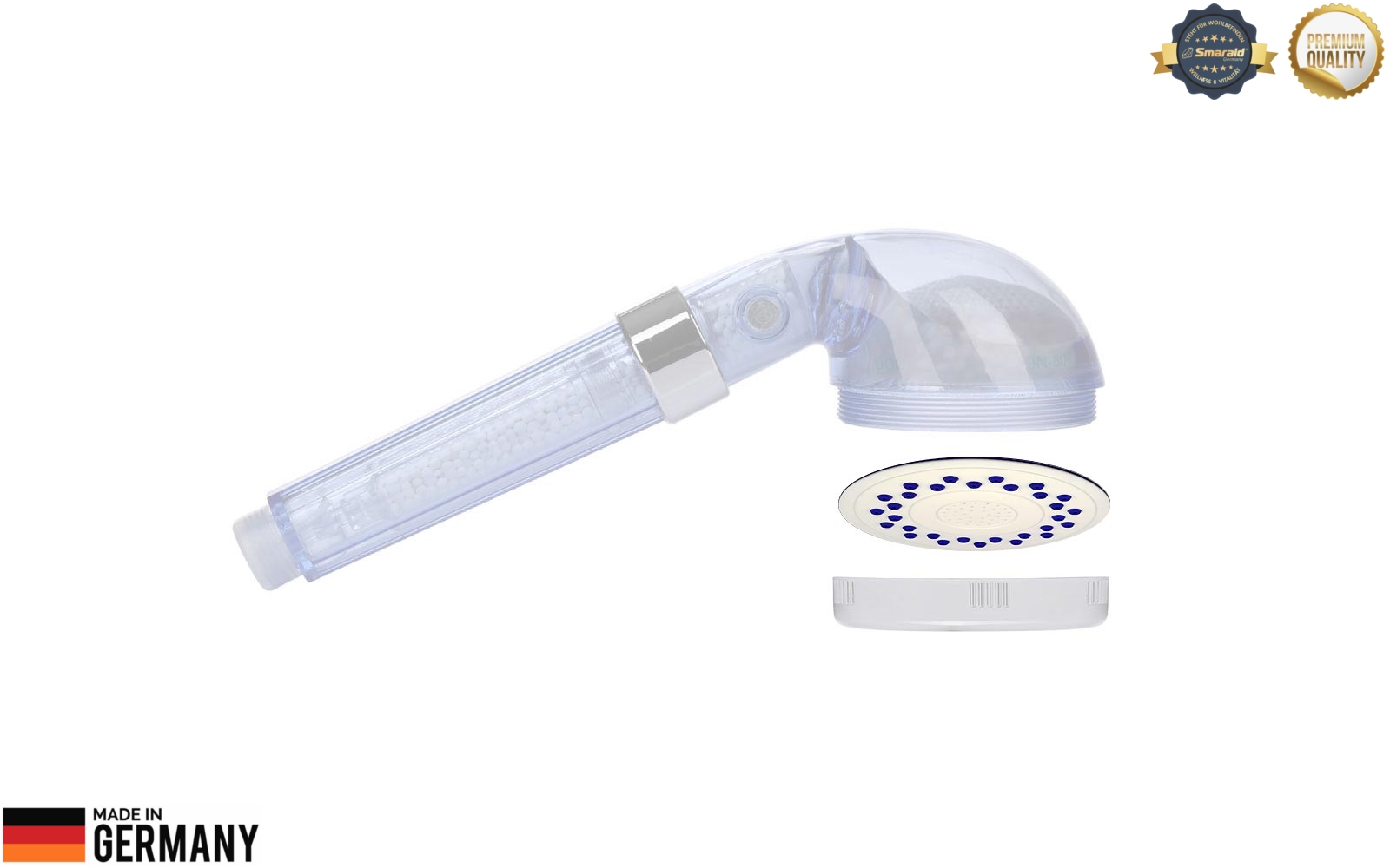 Silikonnoppen-Duschplatte mit Kalkschutz für Smarald® Wellnessbrause