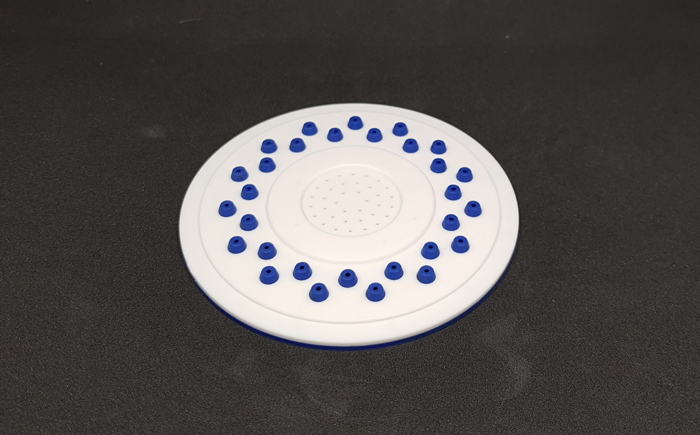 Silikonnoppen-Duschplatte mit Kalkschutz für Smarald® Wellnessbrause
