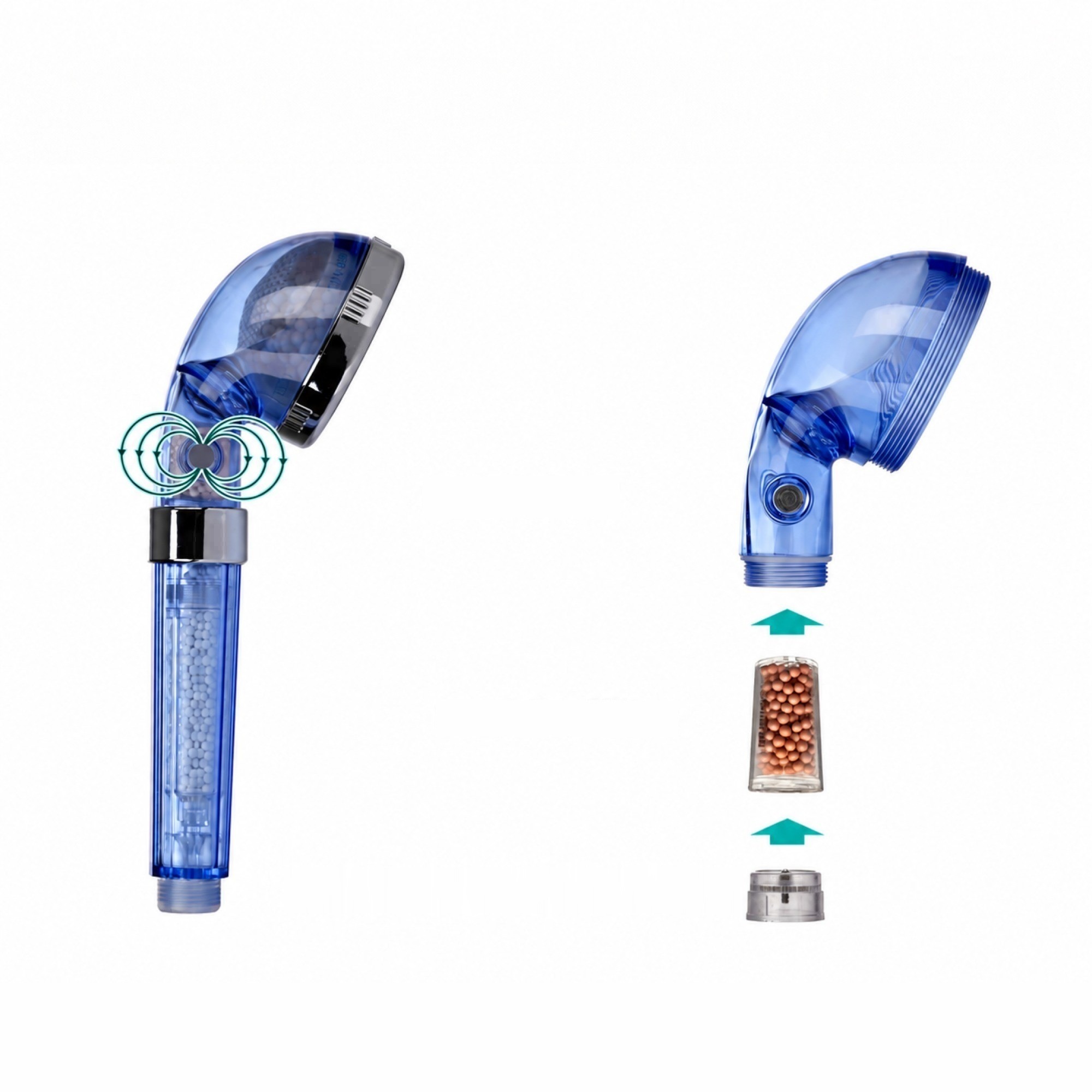Smarald® Wellnessbrause mit 3-stufigem Mineralfilter