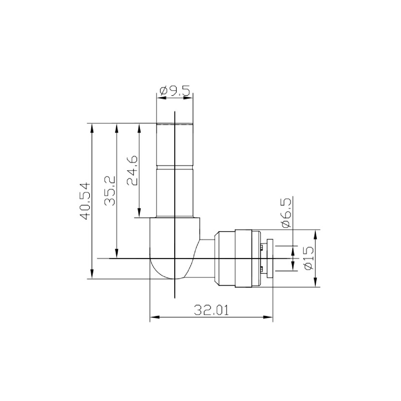 Złącze kątowe L Adapter (Seria 003)