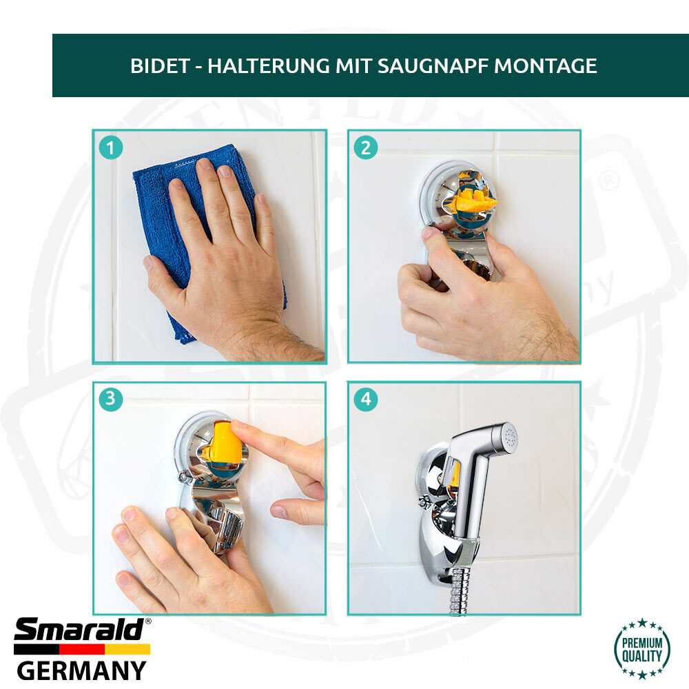 Bidet-Handbrause mit Hebel, Halter & Schlauch – Set