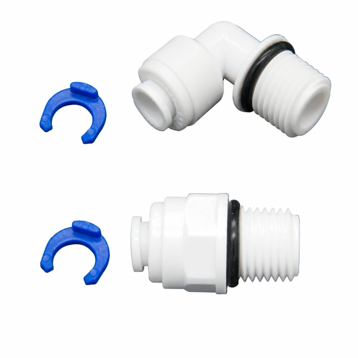 Gewinde-Fittings 1/4" AG × Quick&Easy 6,5 mm – 2er-Set