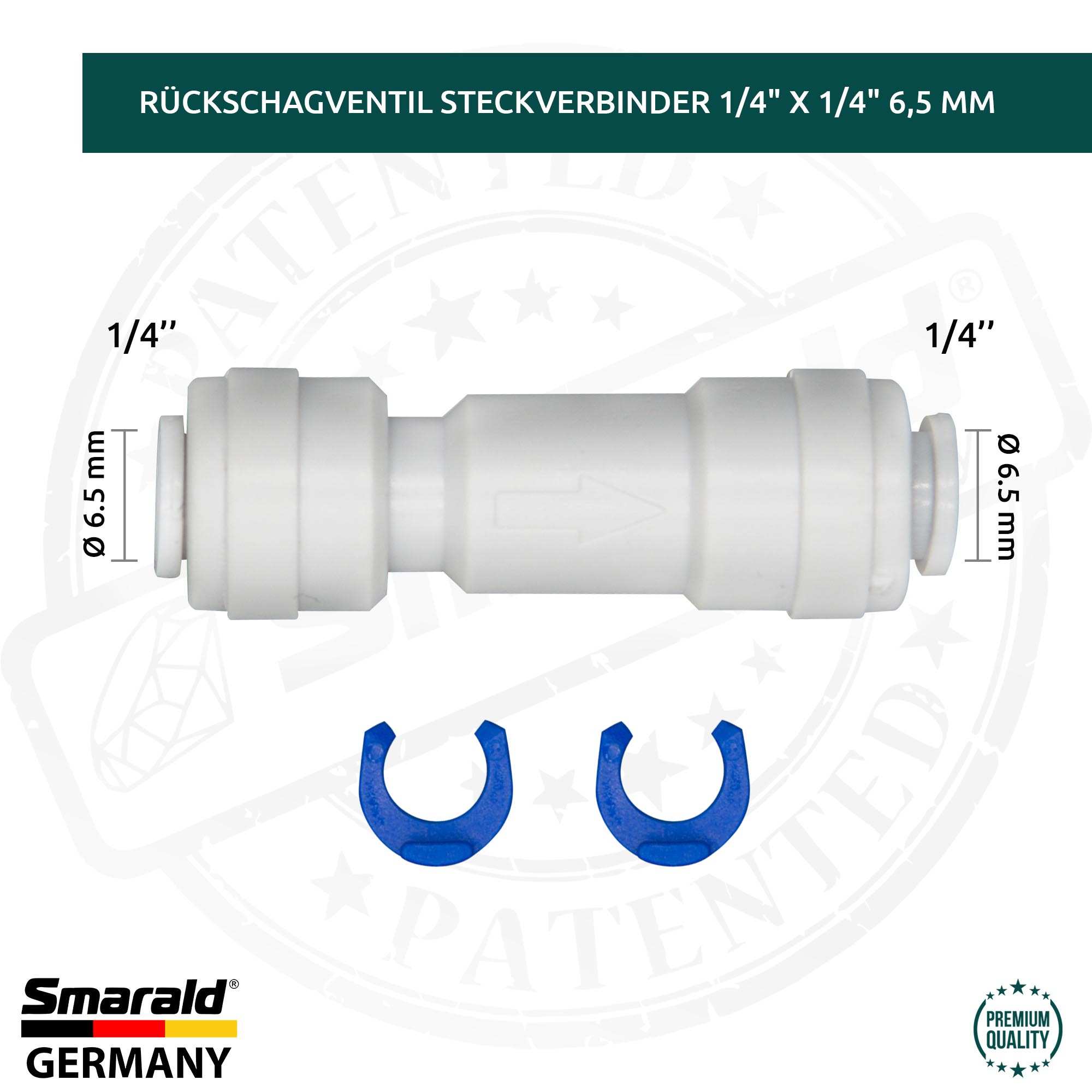 Steckverbinder mit Rückschlagventil