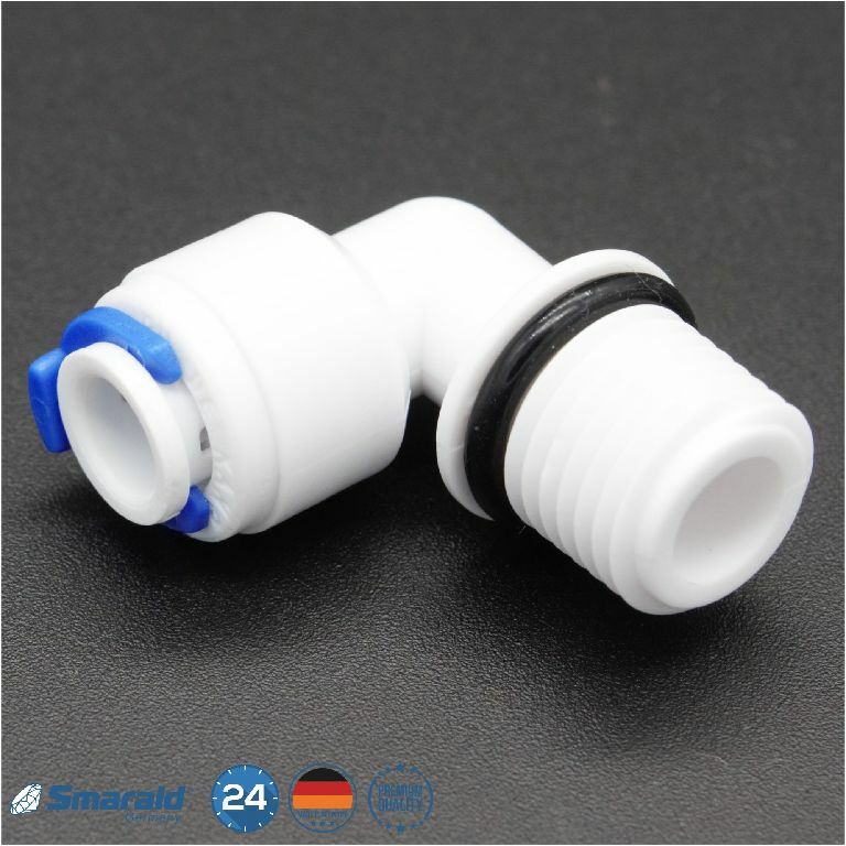 Gewinde-Fittings 1/4" AG × Quick&Easy 6,5 mm – 2er-Set