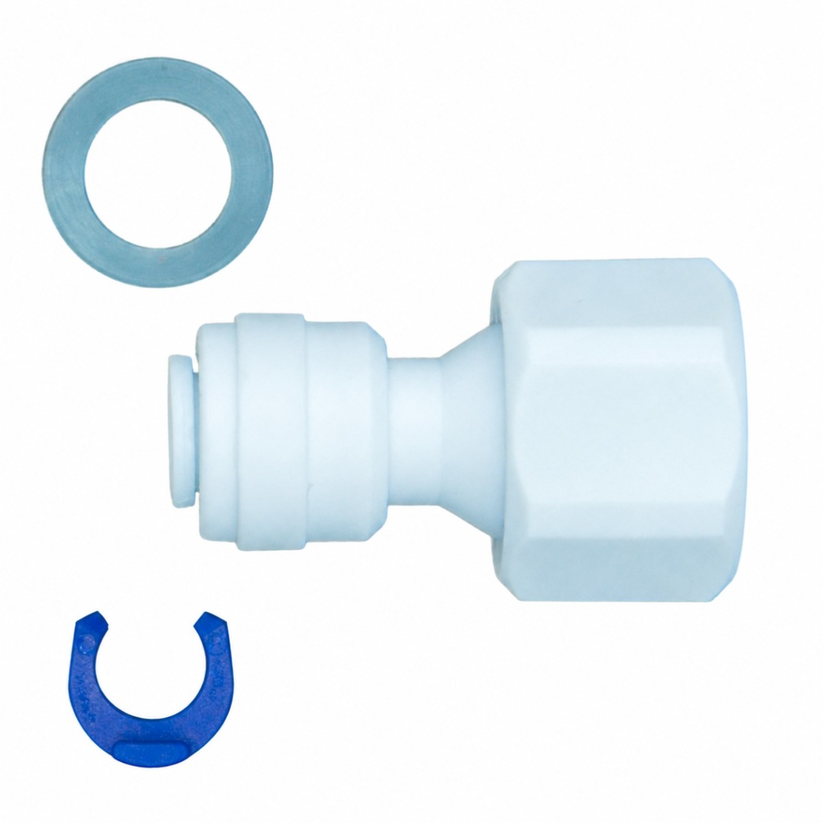 Steckverbinder Schlauch 1/4" Quick&Easy x 3/8" IG für Umkehrosmose Wasserfilter Aquarium