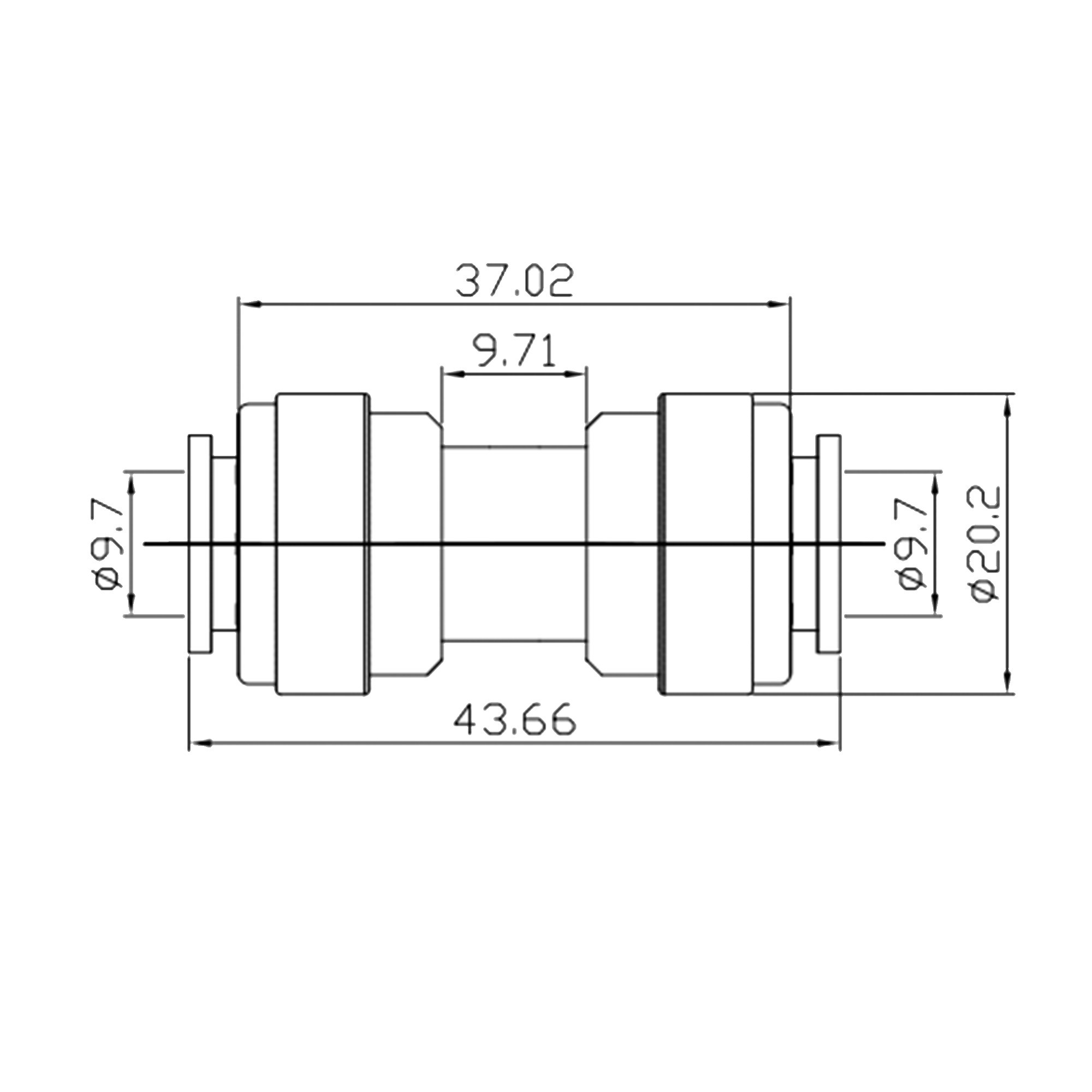 Gerader Steckverbinder Quick&Easy