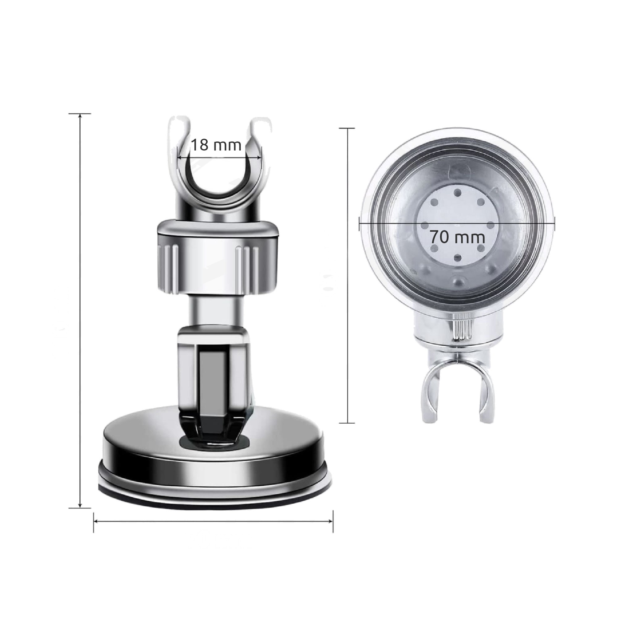 Smarald® Handbrausehalterung mit Saugnapf, 360° drehbar