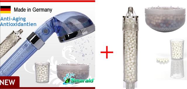 Smarald® Wellnessbrause + Ersatzfilterset (Spar-Set)
