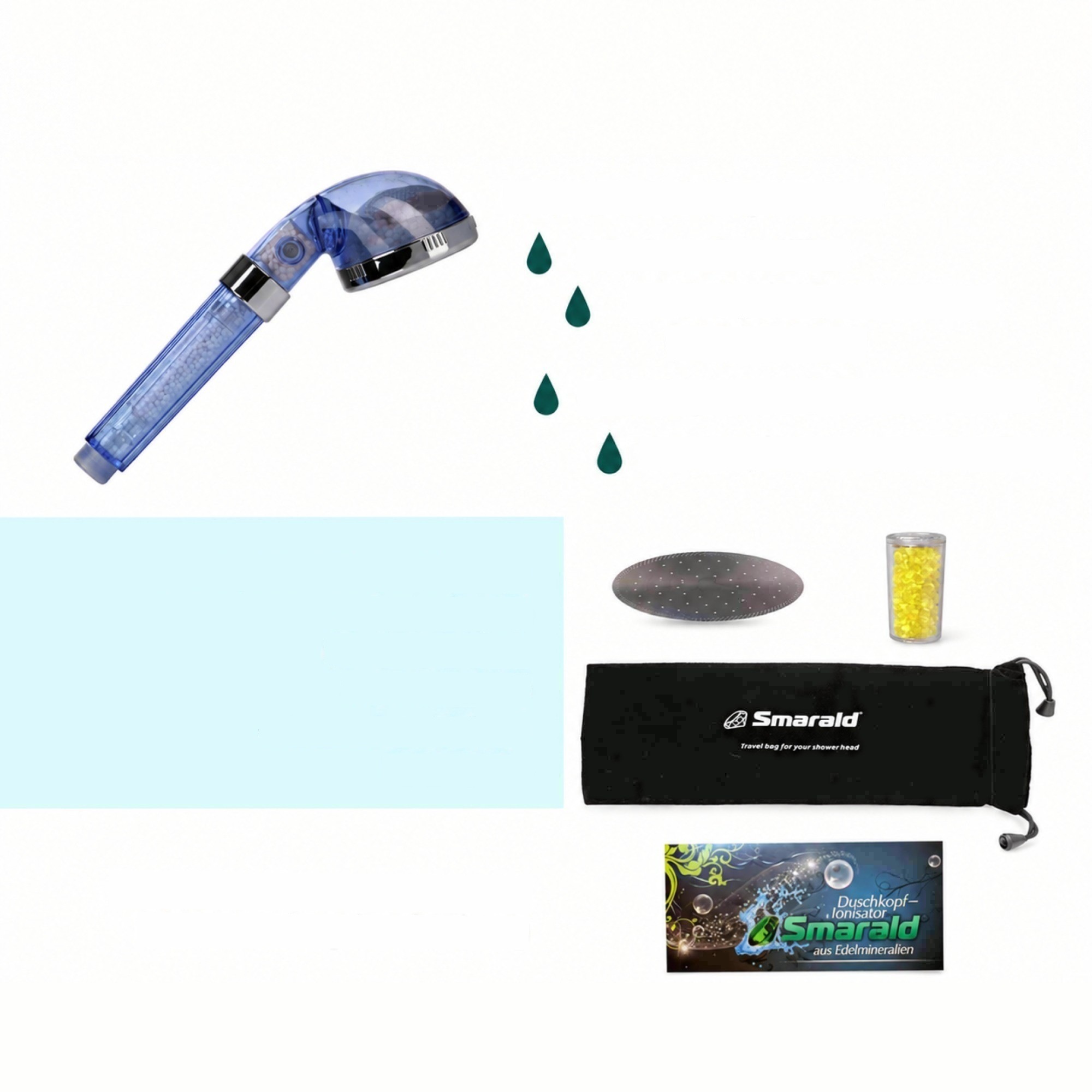 Smarald® Wellnessbrause mit 3-stufigem Mineralfilter