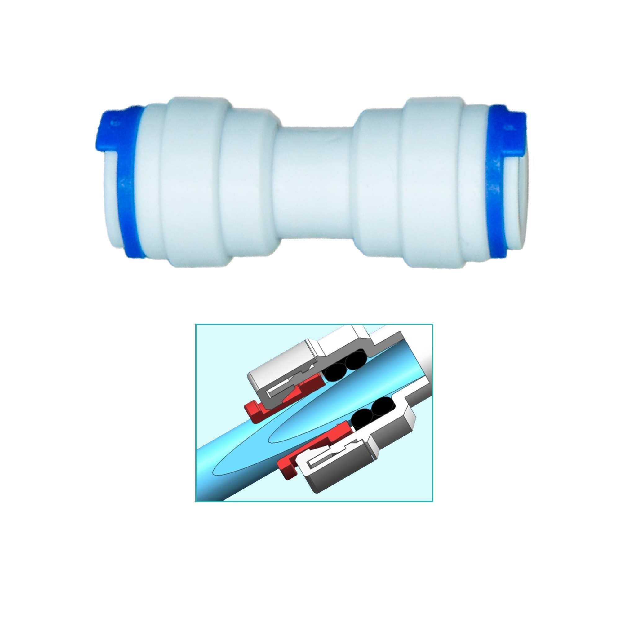 Gerader Steckverbinder Quick&Easy
