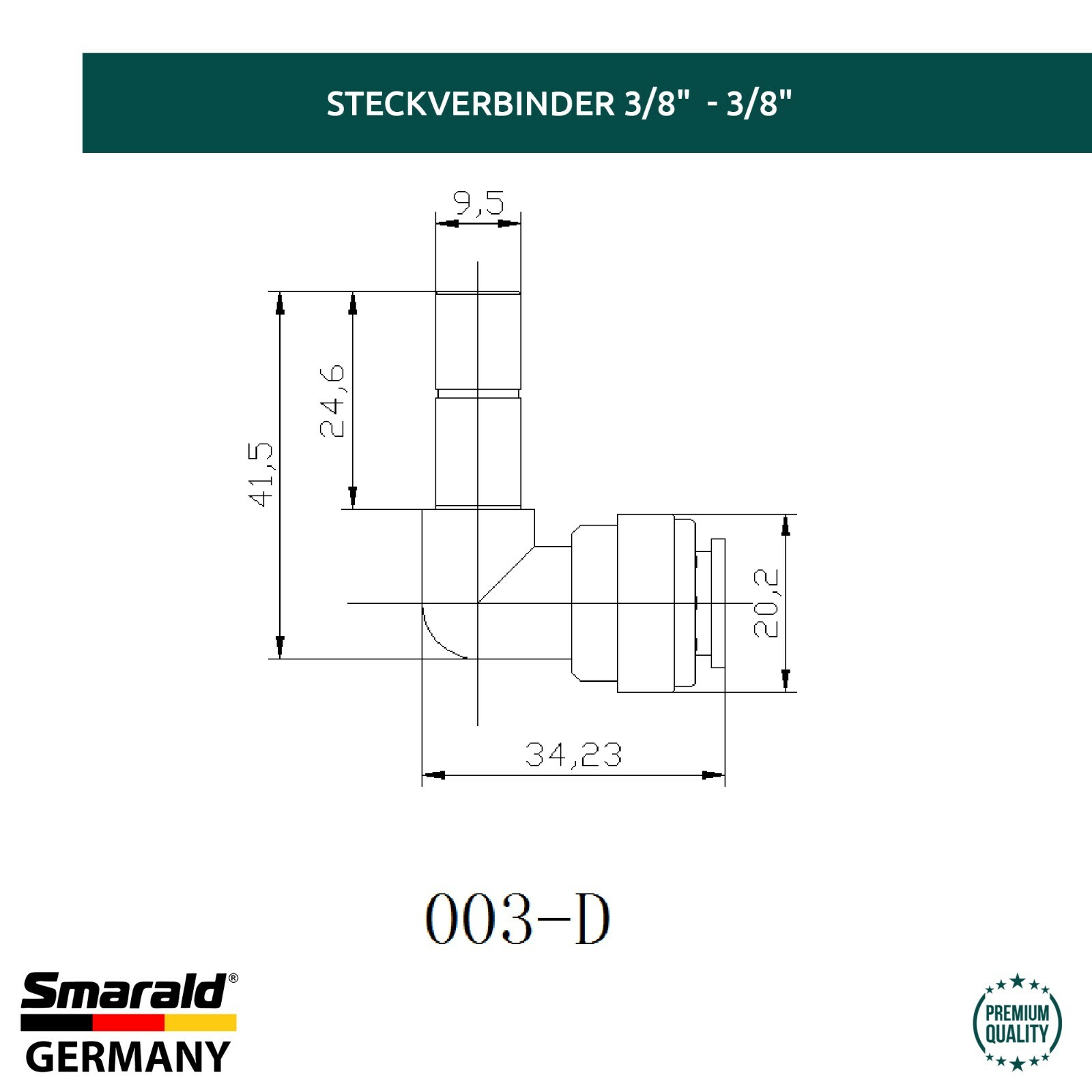 L Connector Fitting Adapter (Series 003)