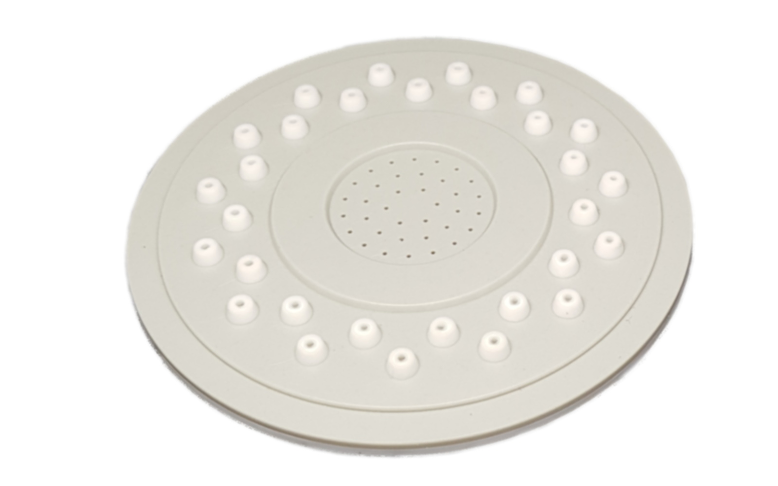 Silikonnoppen-Duschplatte mit Kalkschutz für Smarald® Wellnessbrause