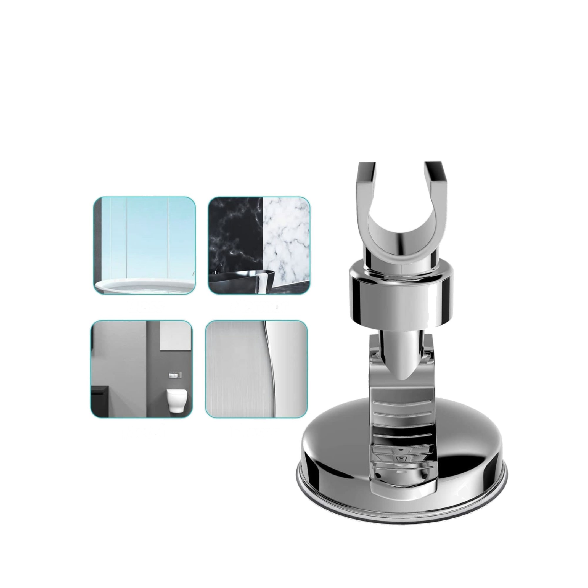 Smarald® Handbrausehalterung mit Saugnapf, 360° drehbar