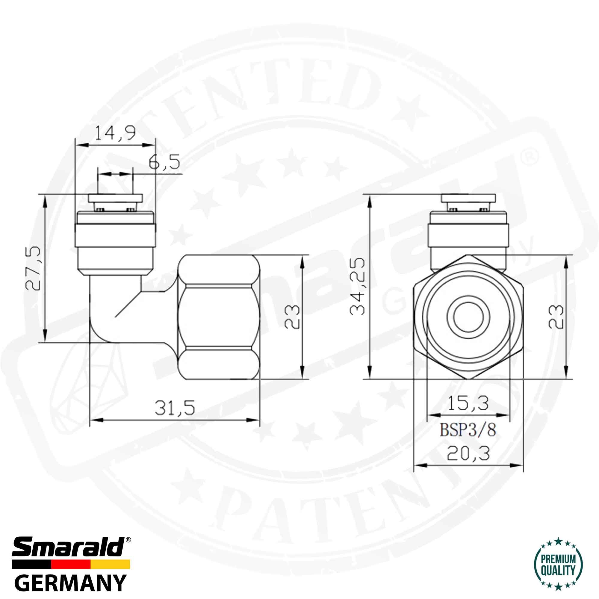 Conector en L Quick&Easy (Ángulo 90°)