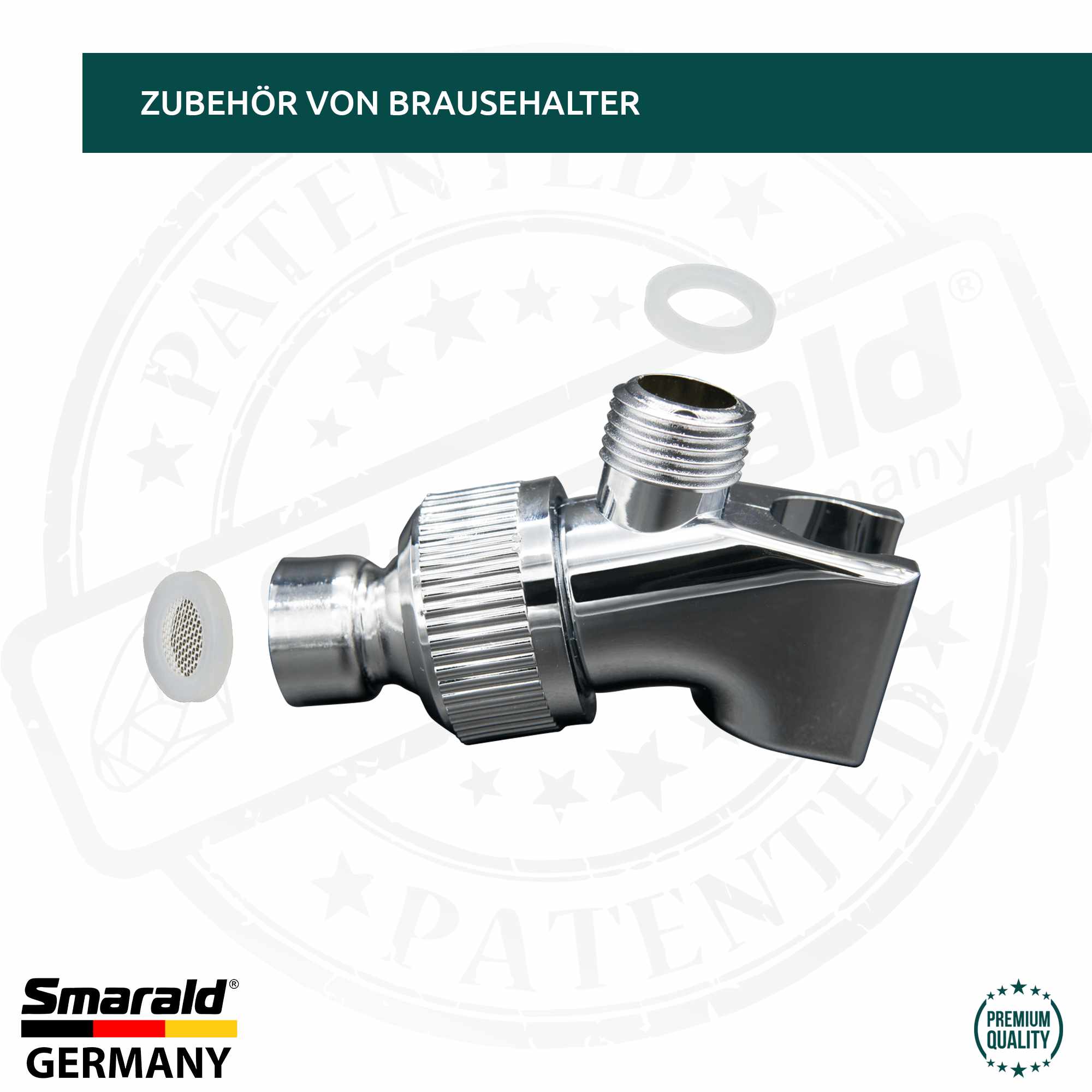 Duschkopfhalterung aktiv mit 2 Wasserleitungen von Smarald®