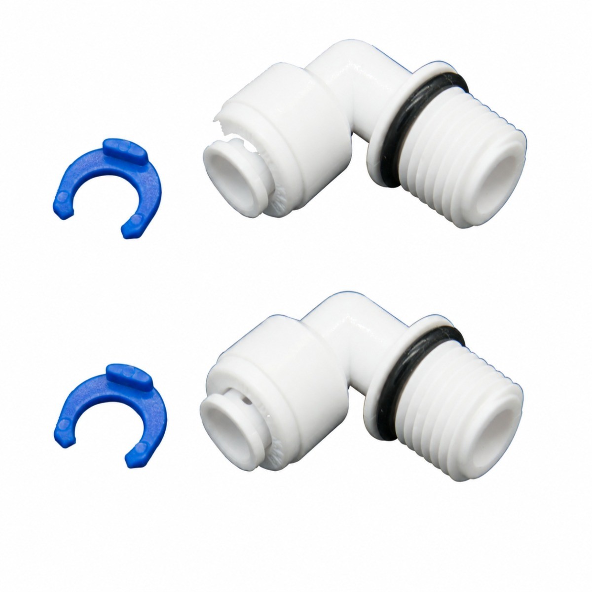 Gewinde-Fittings 1/4" AG × Quick&Easy 6,5 mm – 2er-Set