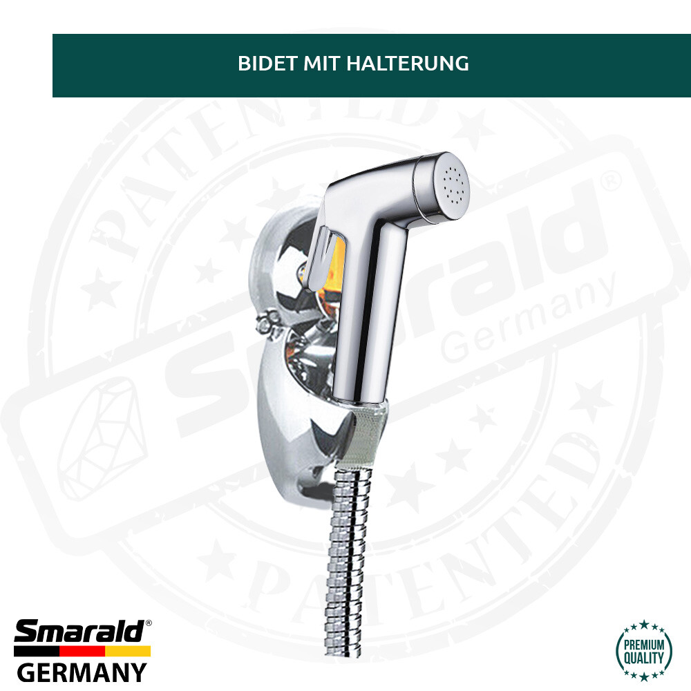 Bidet-Handbrause mit Hebel, Halter & Schlauch – Set