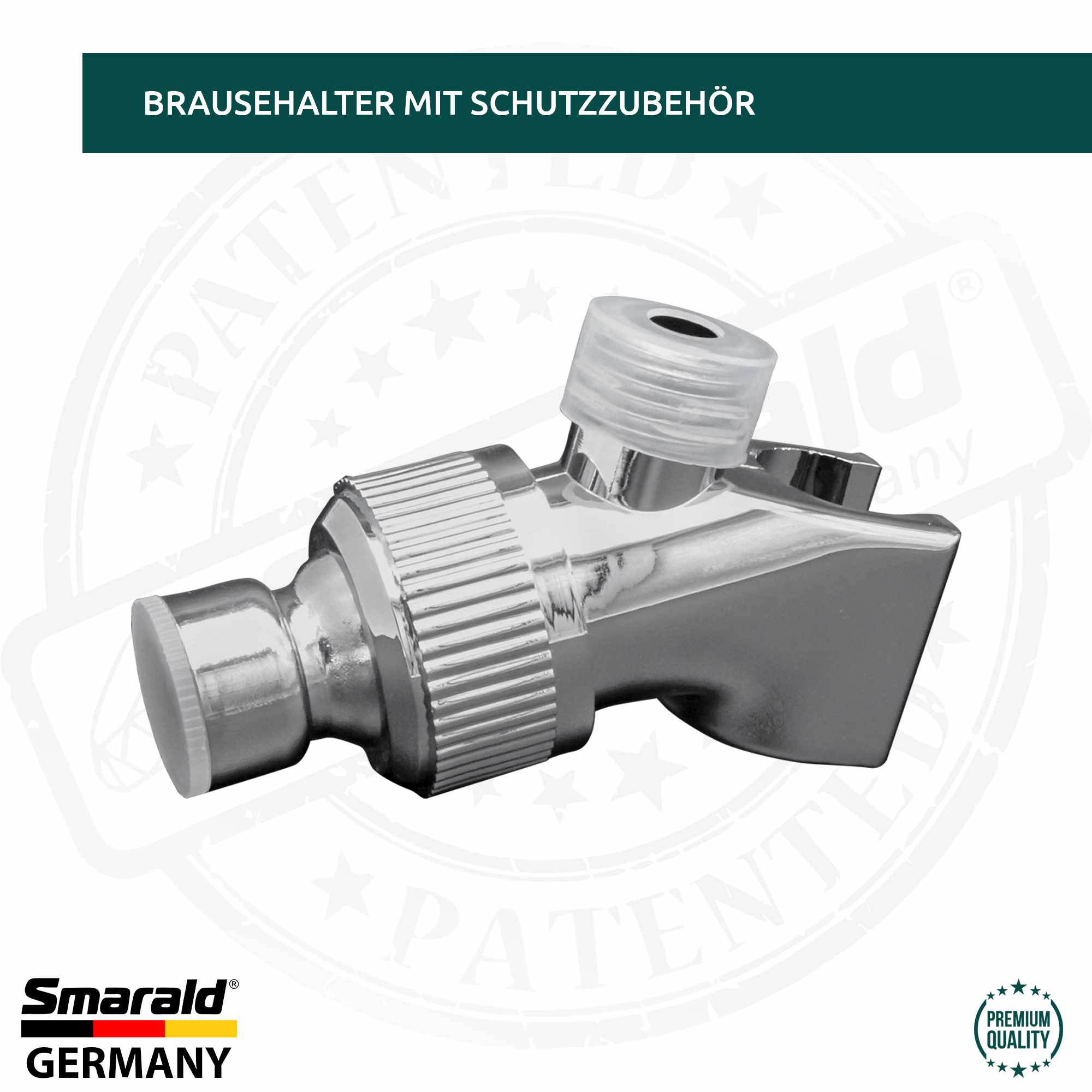 Duschkopfhalterung aktiv mit 2 Wasserleitungen von Smarald®