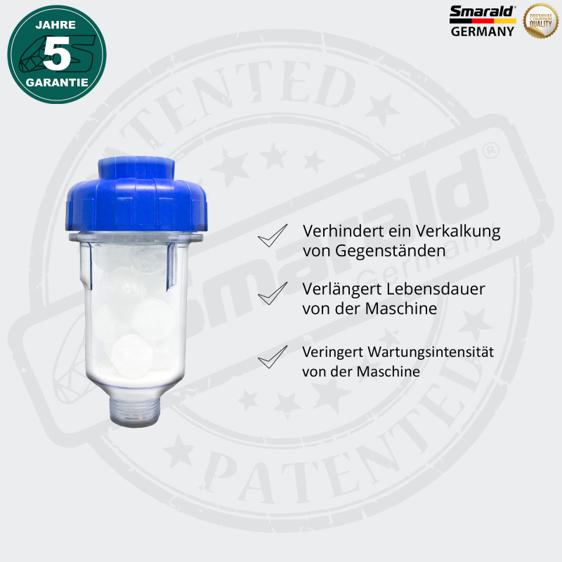 Entkalkungsfilter für Waschmaschine und Geschirrspüler 3/4